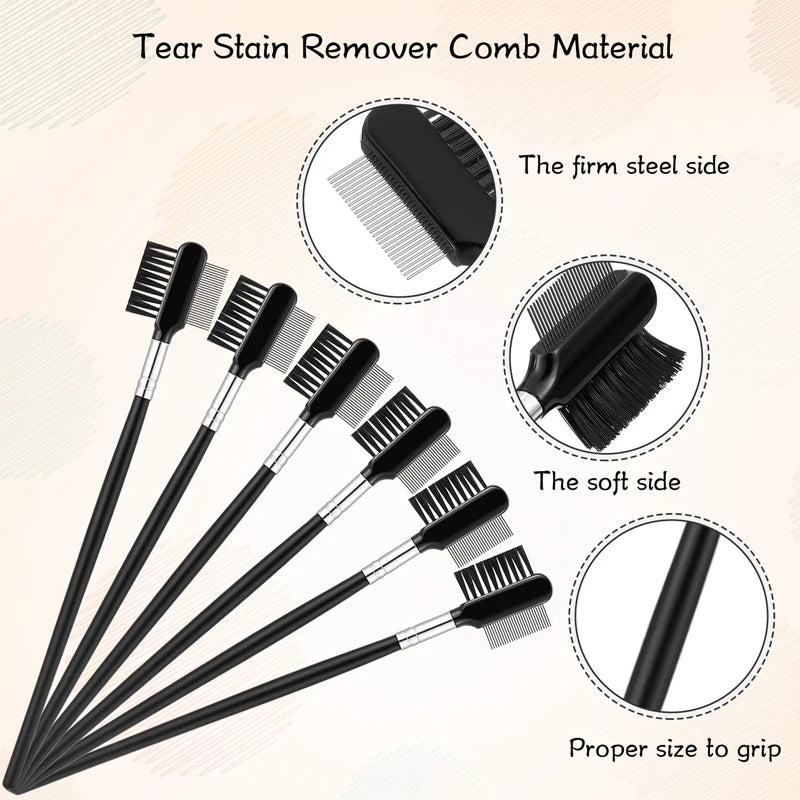 Double-Sided Pet Eye Comb Brush Mini Pet Tear Stain Remover Comb Eye Grooming Brush For Small Cat Dog Pets Accessories