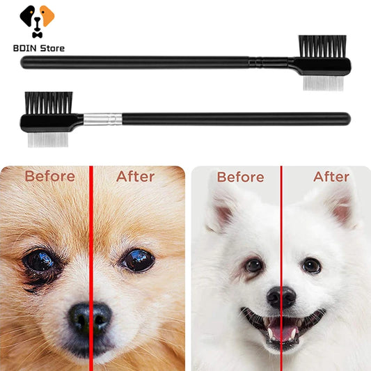 Double-Sided Pet Eye Comb Brush