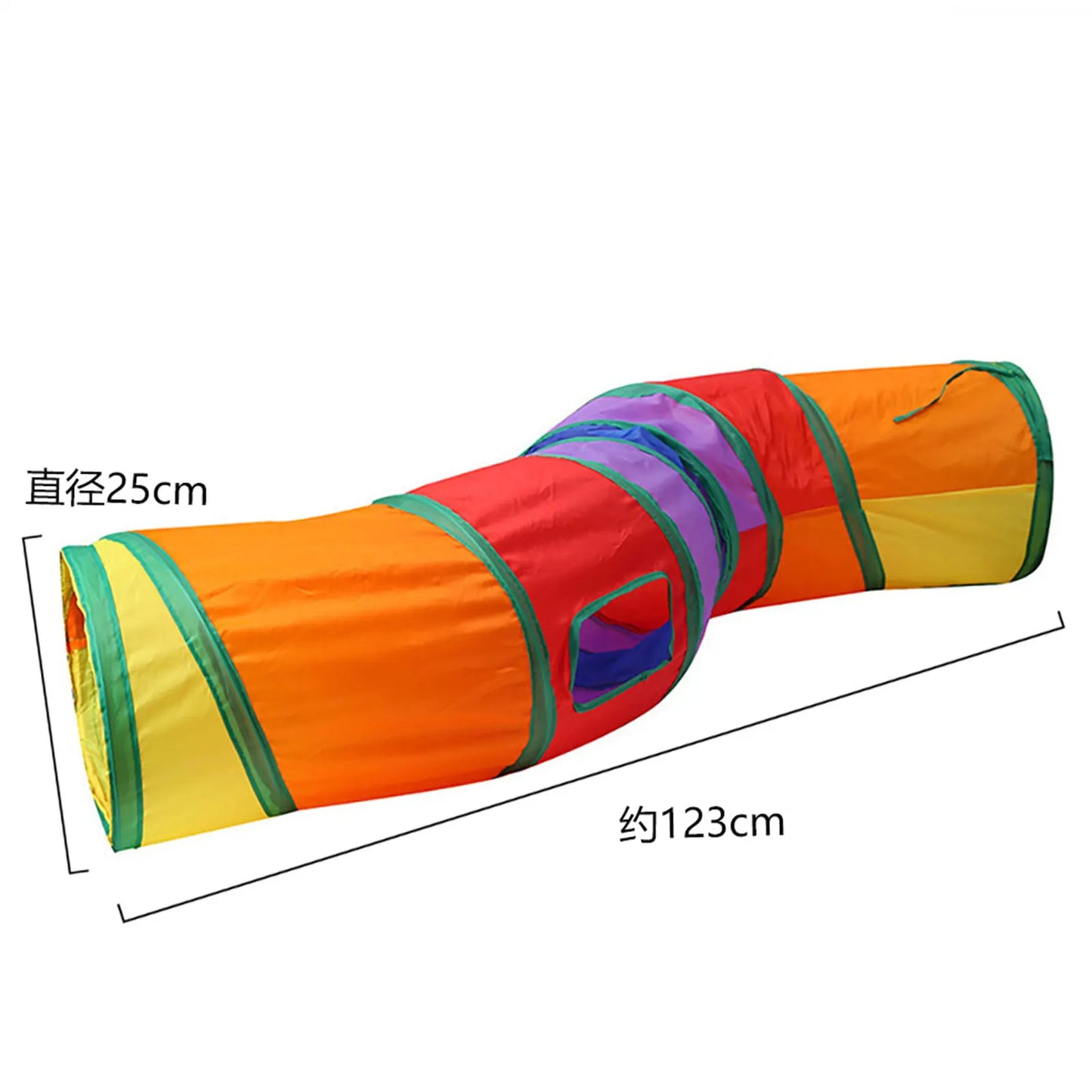 Cat Tunnel Tube Kity Tunnel Bored Cat Pet Toys Peek Hole Toy Training Interactive Tunnel with Hang Ball Pet Self-playing Toy