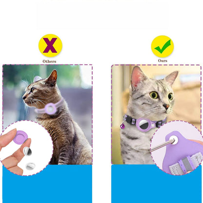 Anti-Lost Cat Collar Apple Airtag Tracker