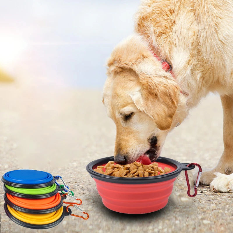 350ml Collapsible Pet Folding  Bowl Outdoor